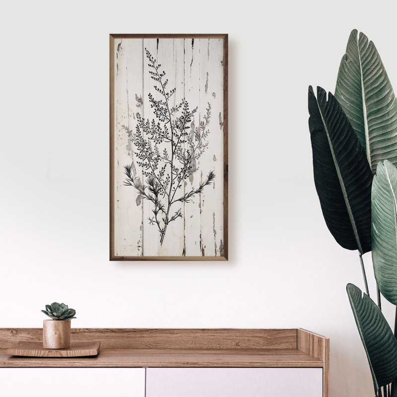 Branches Chippy Whitewash, 16" H x 8" W