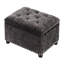 Repose-pieds de rangement rectangulaire en tissu de 24 po Devault-344384901