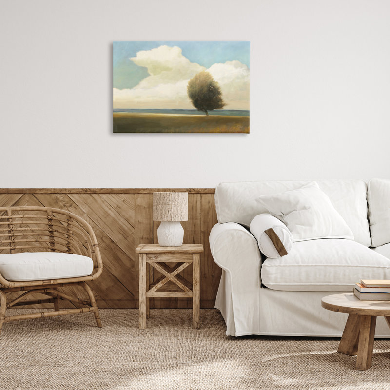 «Windblown Tree Landscape», art mural sur toile par Wellington Studio, H 20 po x l 30 po