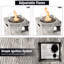 Square Propane Smokeless Fire Pit Table