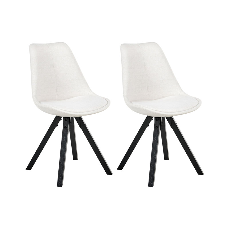 Set of 2 Dining Chairs HEDLEY Fabric, Beige