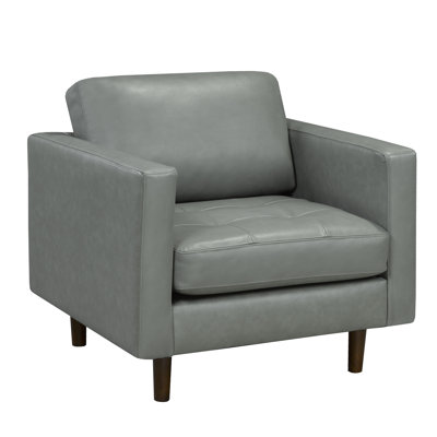 Fauteuil en cuir fleur 37 po Lassen