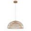 1-E26 ampoule de style campagnard en rotin vintage tissé à la main