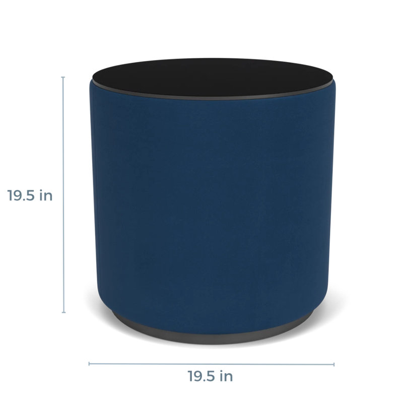 Table de réception avec plateau en stratifié Darsey, 20", Nuit noire, Gris anthracite; Patriot Plus Blue Ridge