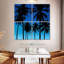 Gillard Palms noir sur bleu I-109123699