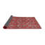 Tapis rouge / brun / bleu-166153892