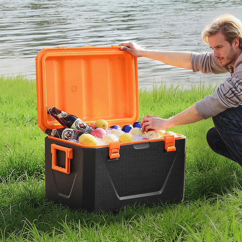 Glacière portative isotherme 63 pintes avec capacité 90 canettes avec porte-gobelet