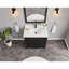 36" Cadet Finish Solid Wood Sink Vanity  With 1' Artificial Stone Top-25876159