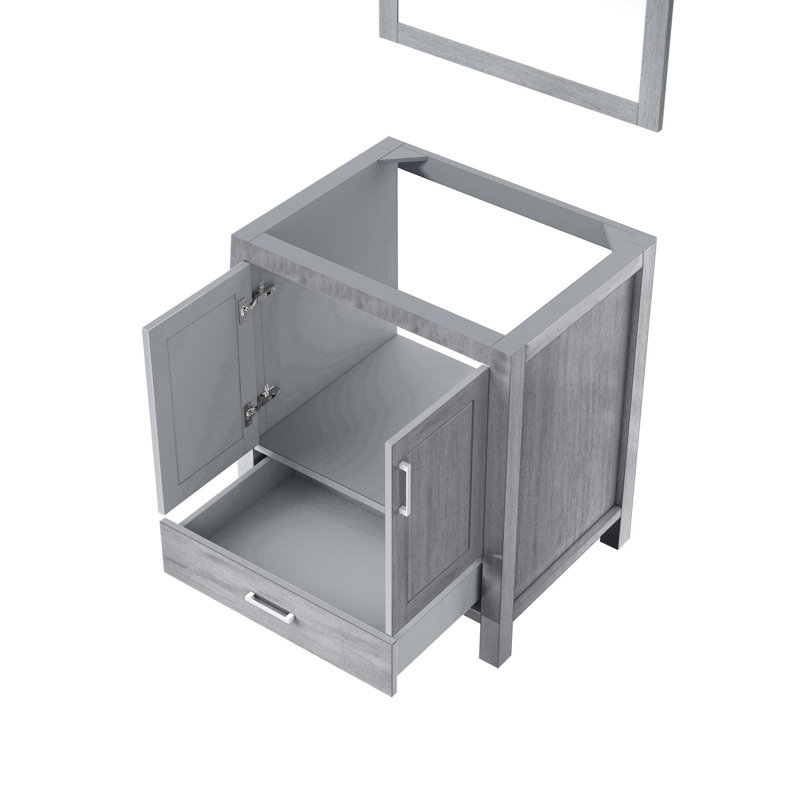 Meuble-lavabo polyvalent avec rangement abondant et design élégant, Gris