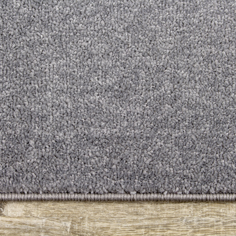 Richelieu Abstract Gray/White Area Rug, Rectangle 3'11" x 5'7"
