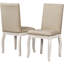 Ensemble de table de salle à manger 5 pièces avec table extensible ronde en bois et 4 chaises rembourrées pour de charmants espaces de salle à manger-1586392365