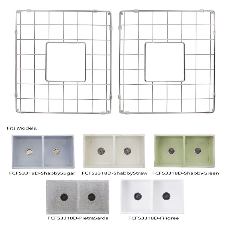 Vineyard 14.25" x 15.5" Sink Grid