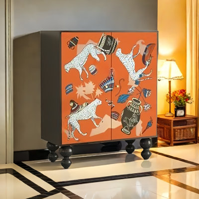 Solid Wood Cabinet Entry Door Shoe Cabinet 17 Pair Shoe Storage Cabinet