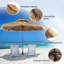Twila 285cm Beach Umbrella Parasol