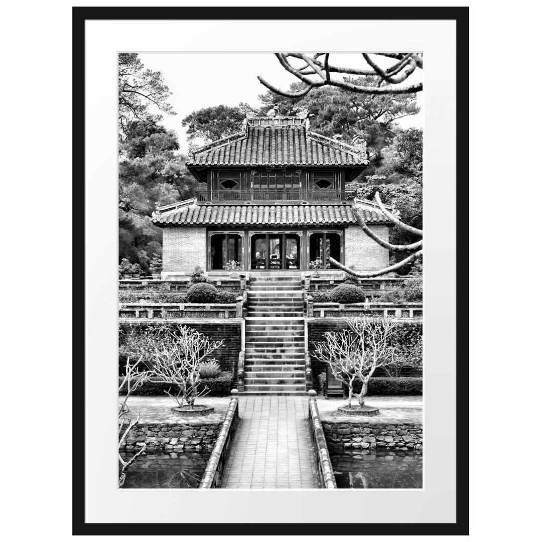 Gerahmtes Poster Chinesischer Tempel