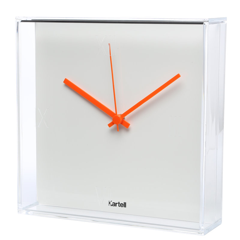 Metal Analog Wall Clock, White