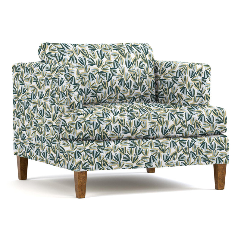Fauteuil tuxedo avec accoudoirs Surrey Hills, Perigold ‑ vert-de-gris Palmetto