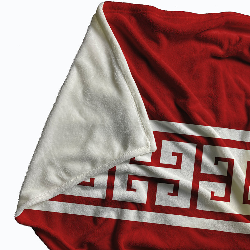 Joseph Plain Weave / Muslin Throw Blanket, Red