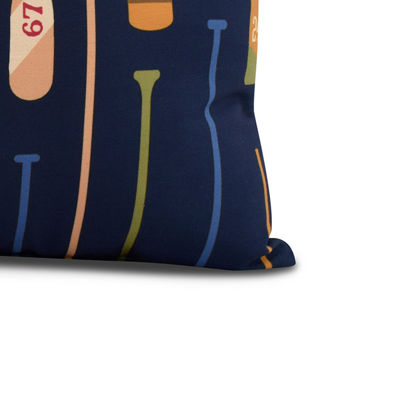 Housse et insert de coussin carré Nantucket, Bleu marine, 18 po x 18 po