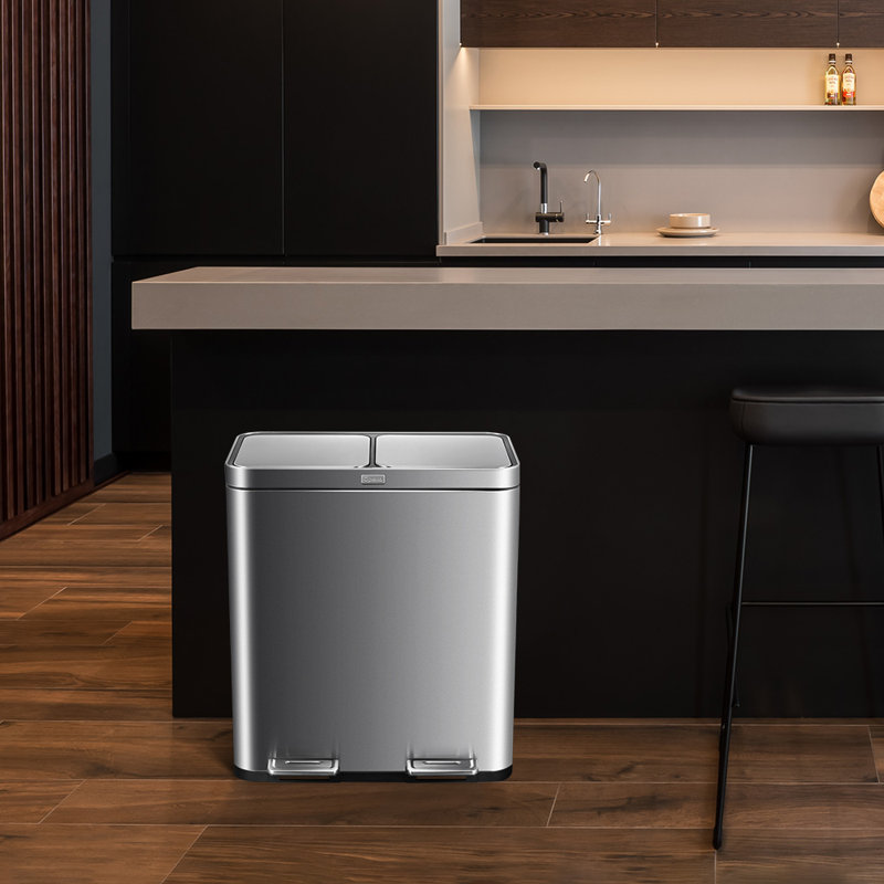 Poubelle à double compartiment 16 gallons / 60L