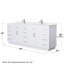 Beckett TK 84'' W Double Vanity-2080885329-2080885331-2080885328