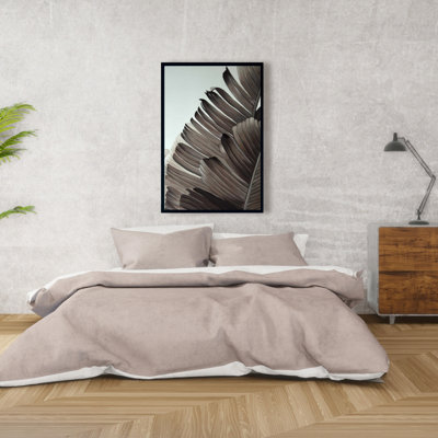 " Grayscale Tropical Leaves "