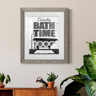 Bath Time - Art textuel, cadre photo