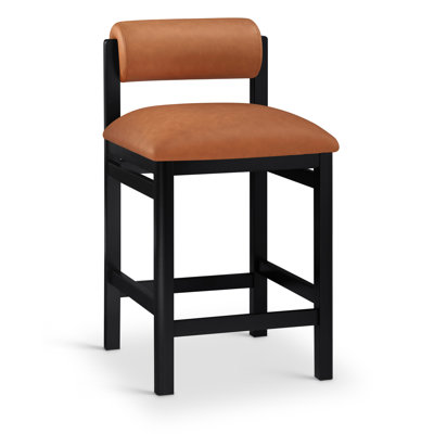 Frakes Vegan Leather Upholstered Counter Stool
