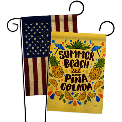 Double Sided 18.5 in. H x 13 in. W Polyester Garden flag