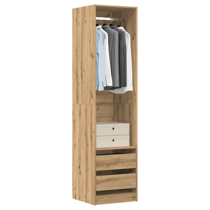 Audriella Manufactured Wood Wardrobe, Artisan Oak