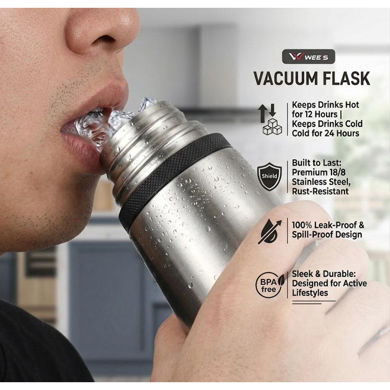 33.8 Oz Stainless Steel Vacuum Flask
