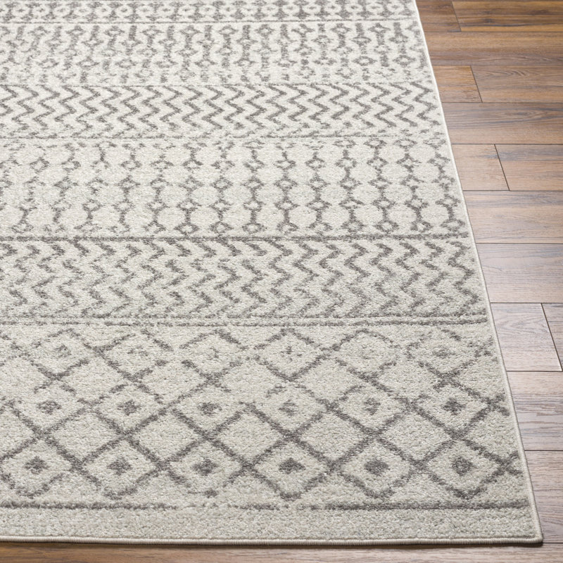 Tapis ivoire / gris Bernhard Global, Rond 4 pi