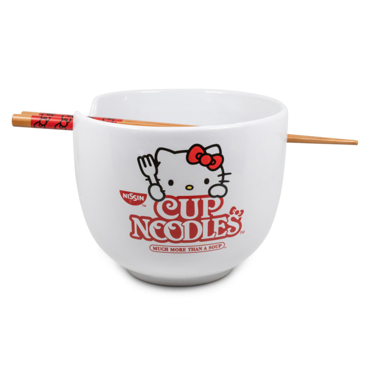 Hello Kitty Nissin Noodles 20oz Ceramic Ramen Bowl