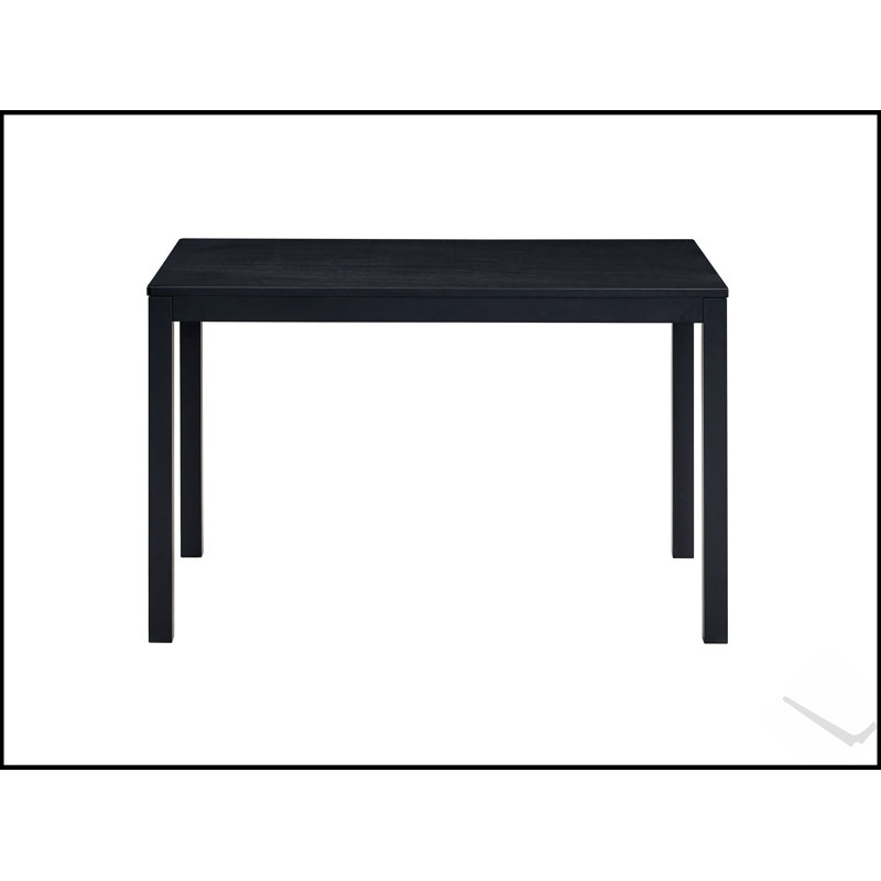 Table de salle à manger Briar à finition noire, durable et élégante pour les intérieurs modernes et traditionnels.
