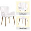 Beige Boucle - chaises d'appoint 2 - Revêtement chic et structure en chêne avec pieds et support en métal - expérience confortable