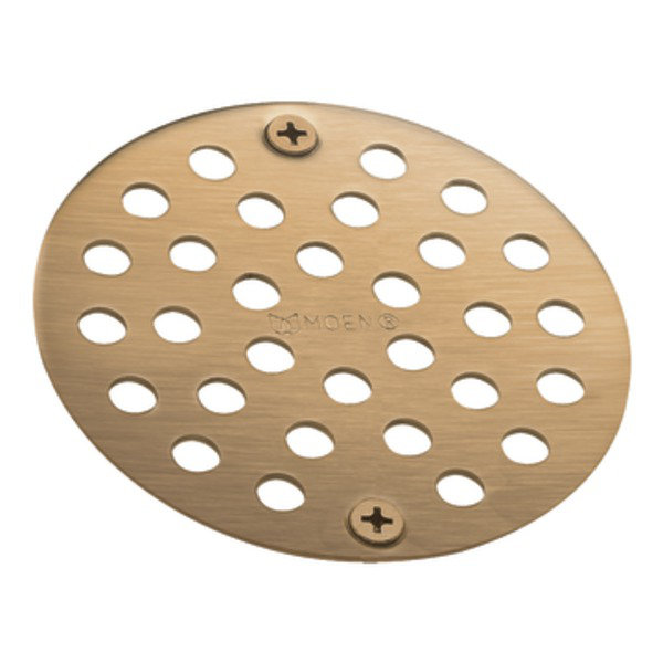 Moen® 4" Grid Shower Drain, Brushed Bronze
