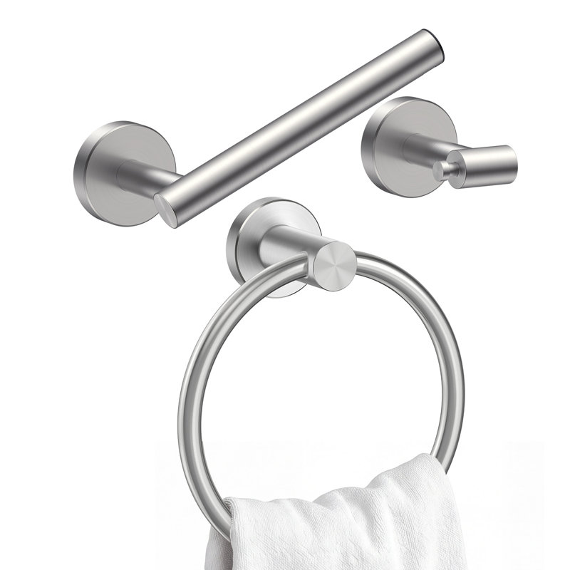 Ensemble de quincaillerie de salle de bain 2 pièces Celestine, Nickel brossé