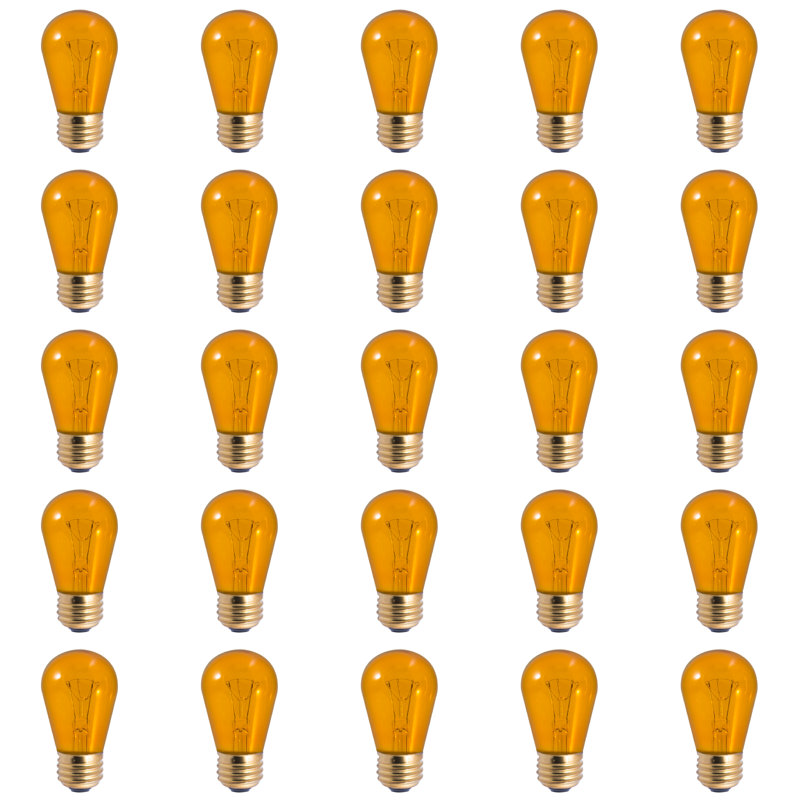 Base de 11 watts, s14 incandescente, ampoule à intensité variable, e26/moyen (standard)