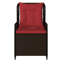  Chaise de patio inclinable en PE rotin brun, acier thermolaqué moyen-1780827686