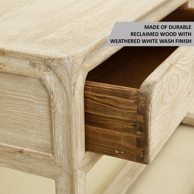 Oluwatobiloba 63'' W Console Table, White Wash
