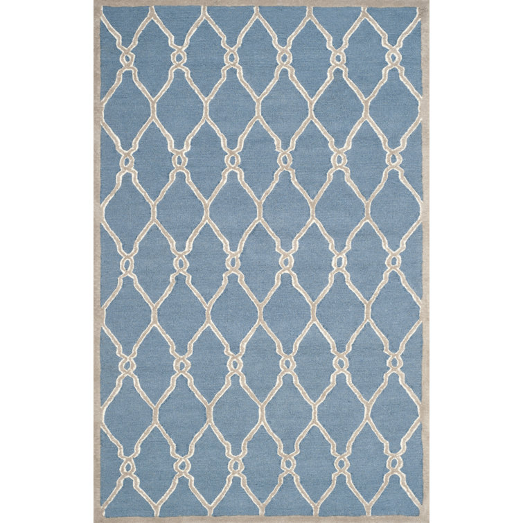 Albatross Geometric Wool Hand Woven Area Rug