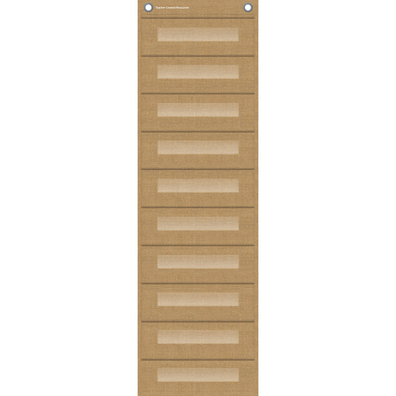 Wall File Pockets, Brown/Clear