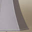 Ervine 24cm H Silk Bell Lamp Shade ( Screw On ) in Steel Grey
