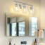 Meuble-lavabo à 3 lumières avec abat-jour en verre transparent, nickel brossé-641887710-641887708-641887709