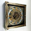 THE GEARS CLOCK Wall Clock with Real Moving Gears LU-LI_ 32 in Square BRONZE-ANTIQUE