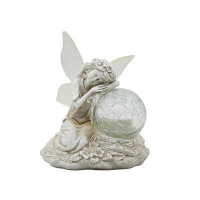 Solar Powered Color Changing  Statue Solar Ornament Garden Outdoor Garden Resin Crafts Decoration Garden  Ornament