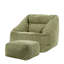 icon Natalia Large Beanbag and Pouffe Set Corduroy Navy Blue-125544474