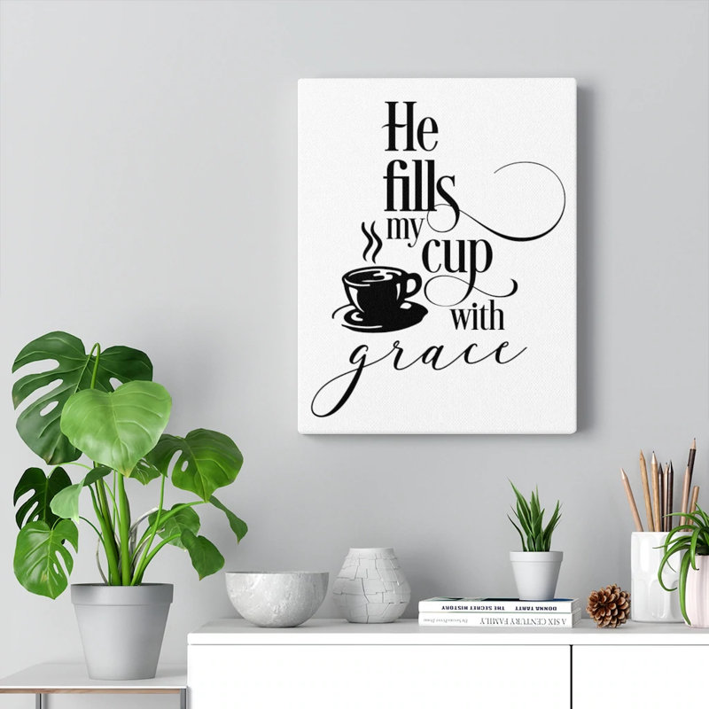 Cup Grace - Wrapped Canvas Print, 76cm H x 61cm W