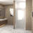 31-30"X 72" Pivot Shower Door,  Aluminum Frame, Half Frame ,1/4"(6Mm) Tempered Glass-120178986
