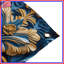 Blue Gold Baroque Pattern Wall Tapestry - Baroque Wall Decor-80751565